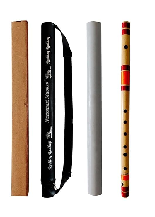 Bamboo Flutes (Pair with Red Ribbon)