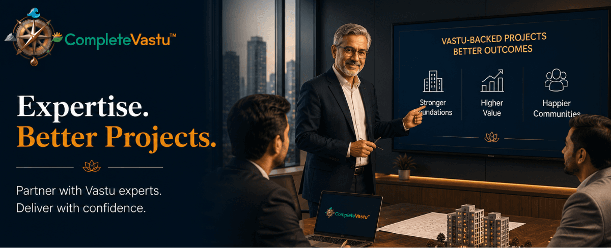 India's Modern Vastu Certification Standard — AI-assisted analysis plus senior-expert verification for builders and real-estate developers.